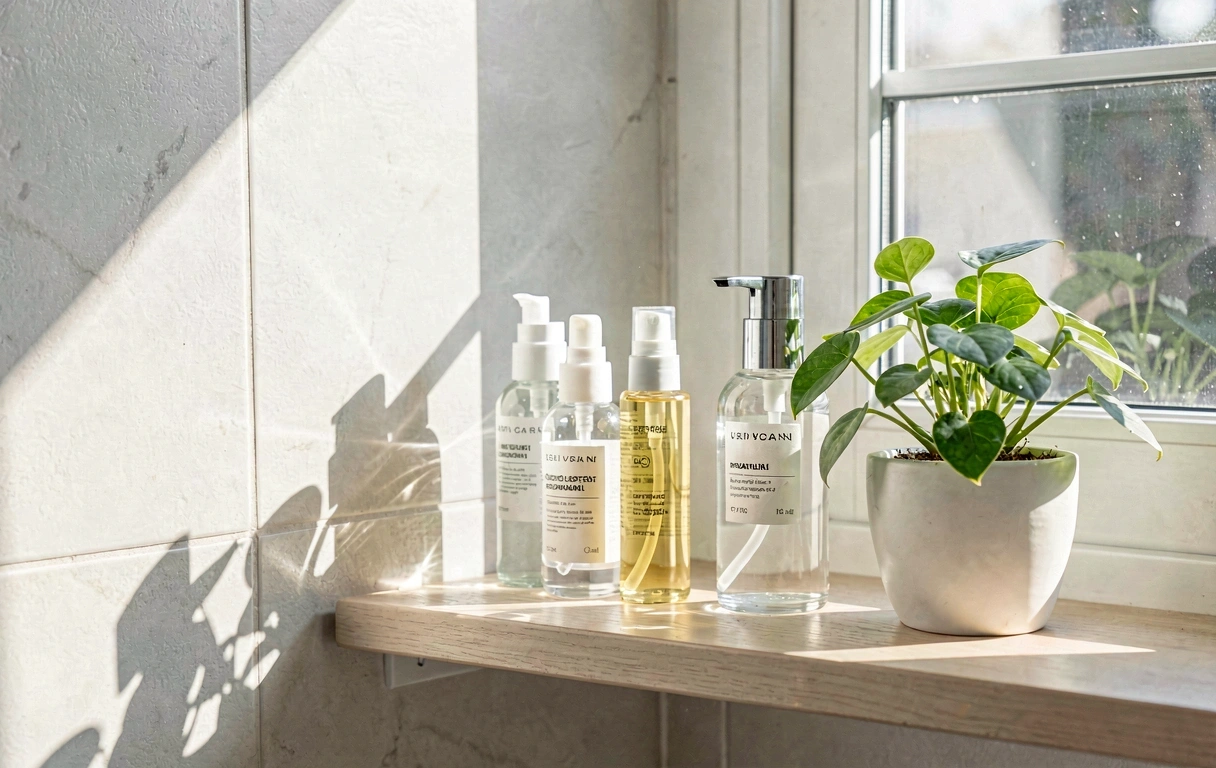 Morgendliche Pflegeroutinen Szenerie